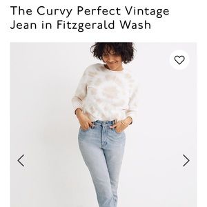 Madewell curvy perfect vintage jean 28P
